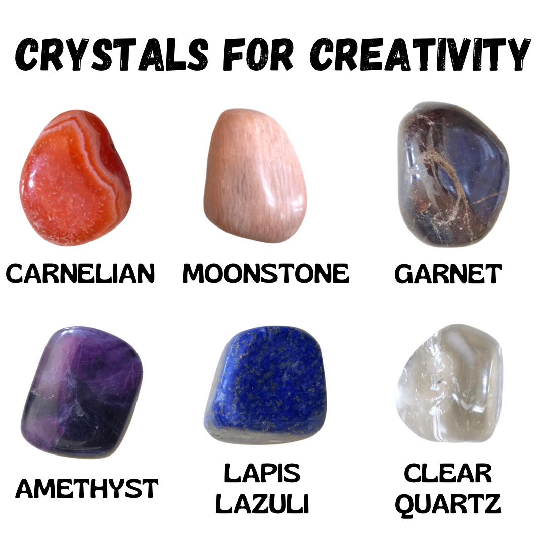 Crystal Mojo bag for Creativity and Expression | Confidence | Creative | Focus | Express | Passion
