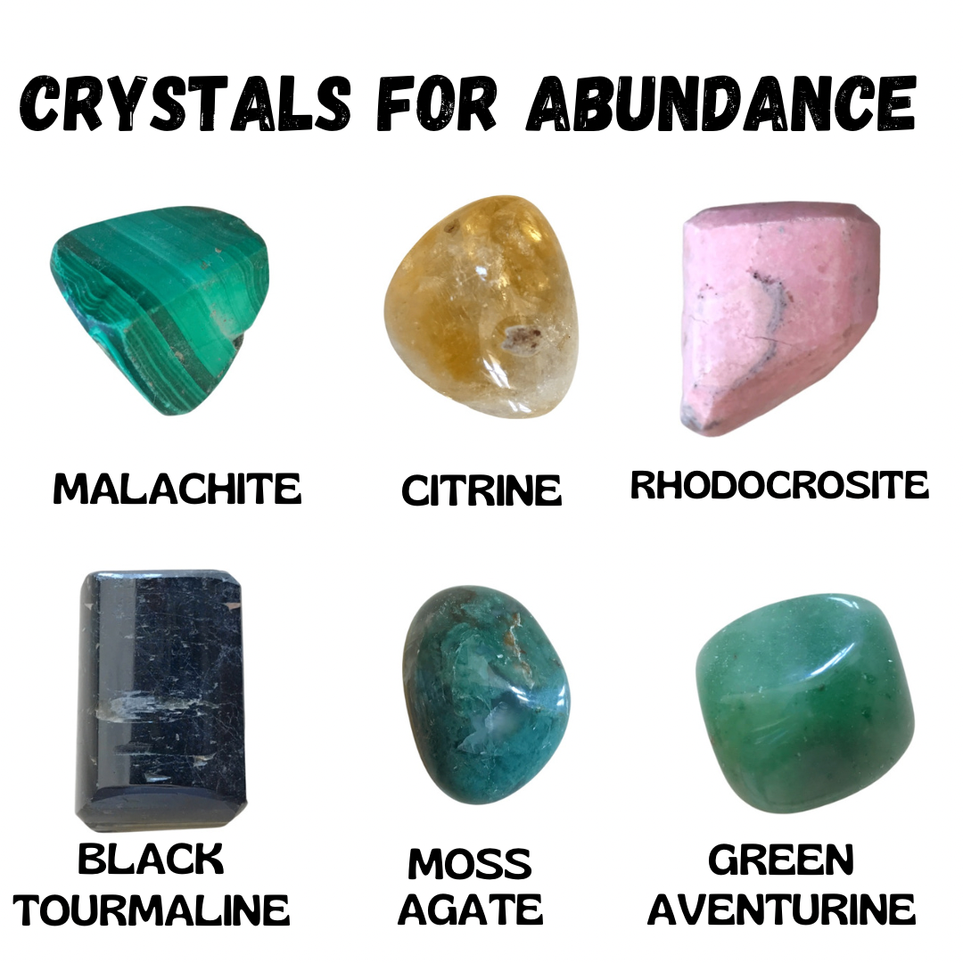 Crystal Mojo Bag for Abundance | Abundance | Growth | Good luck | Inflow | Money | Wealth |