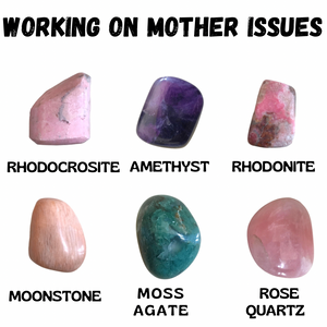 Crystal Mojo Bag with crystals for Healing Mother wound | Nurturing | Self Love | Self Doubt | Accepting Womanhood |