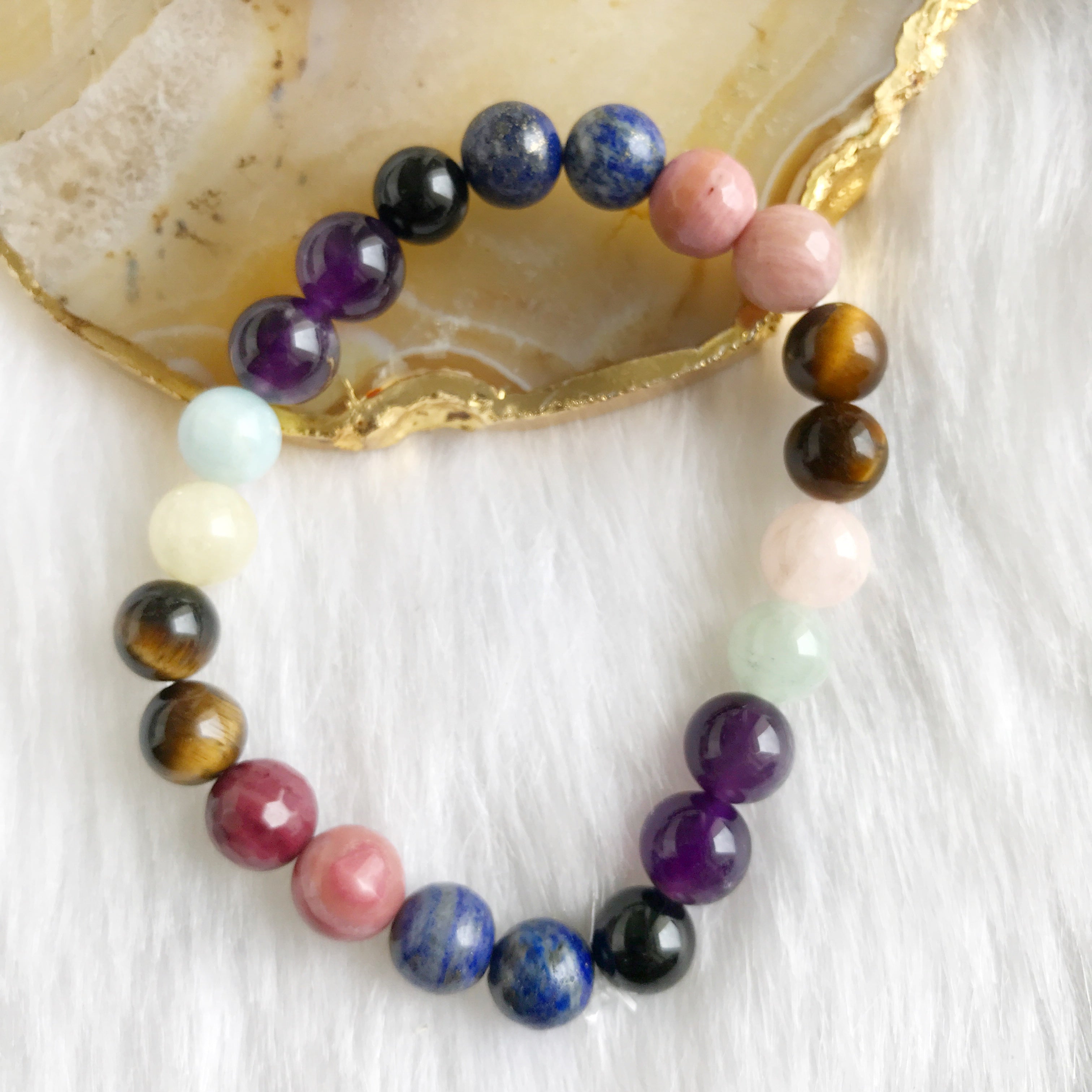 Crystal Bracelet for Libra | Anxiety | Balance | Calm | Confusion | Fear | Grounding | Self Doubt | Self Esteem