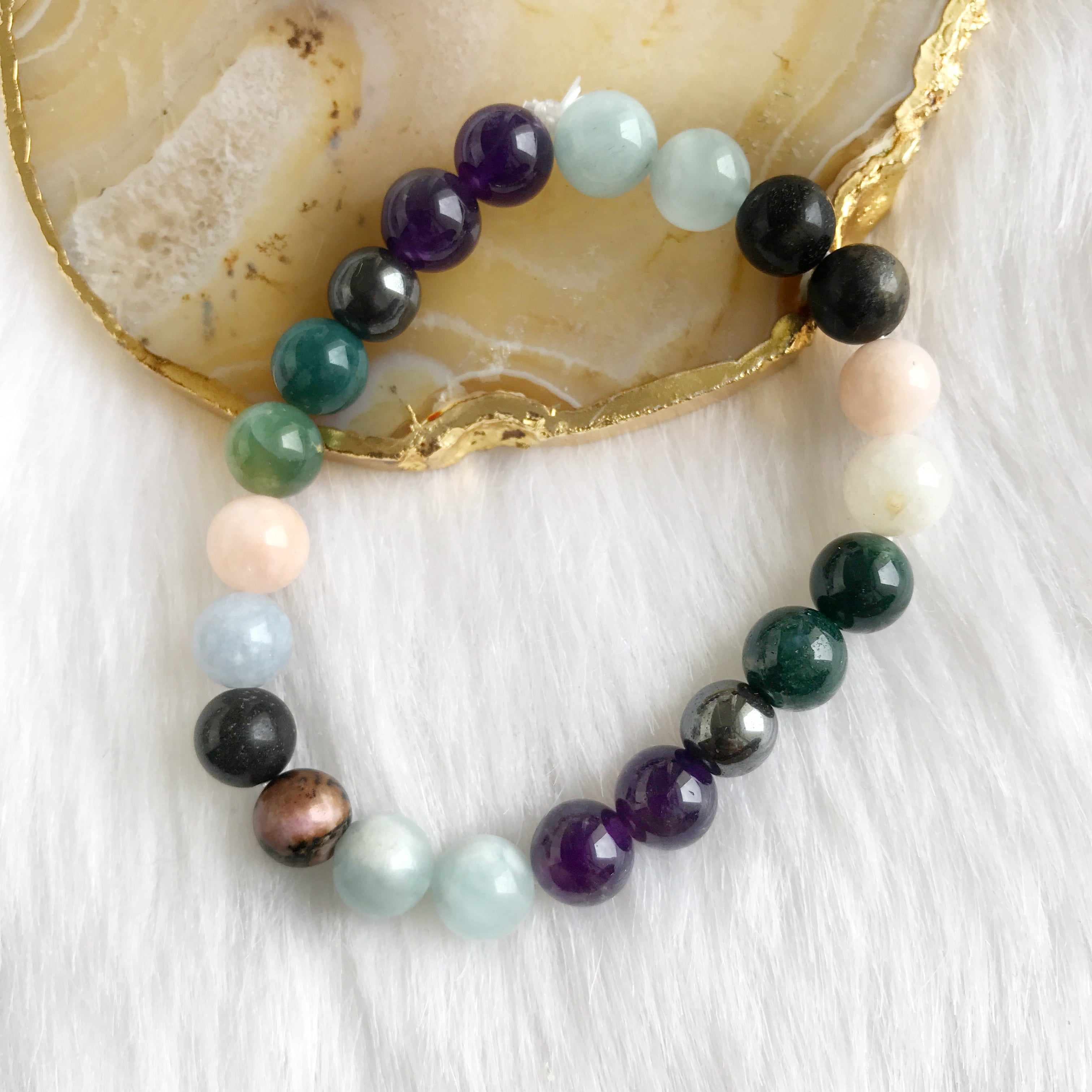Crystal Bracelet for Scorpio | Empathy | Acceptance | Compassion | Grounding | Happiness | Nurturing | Self Esteem