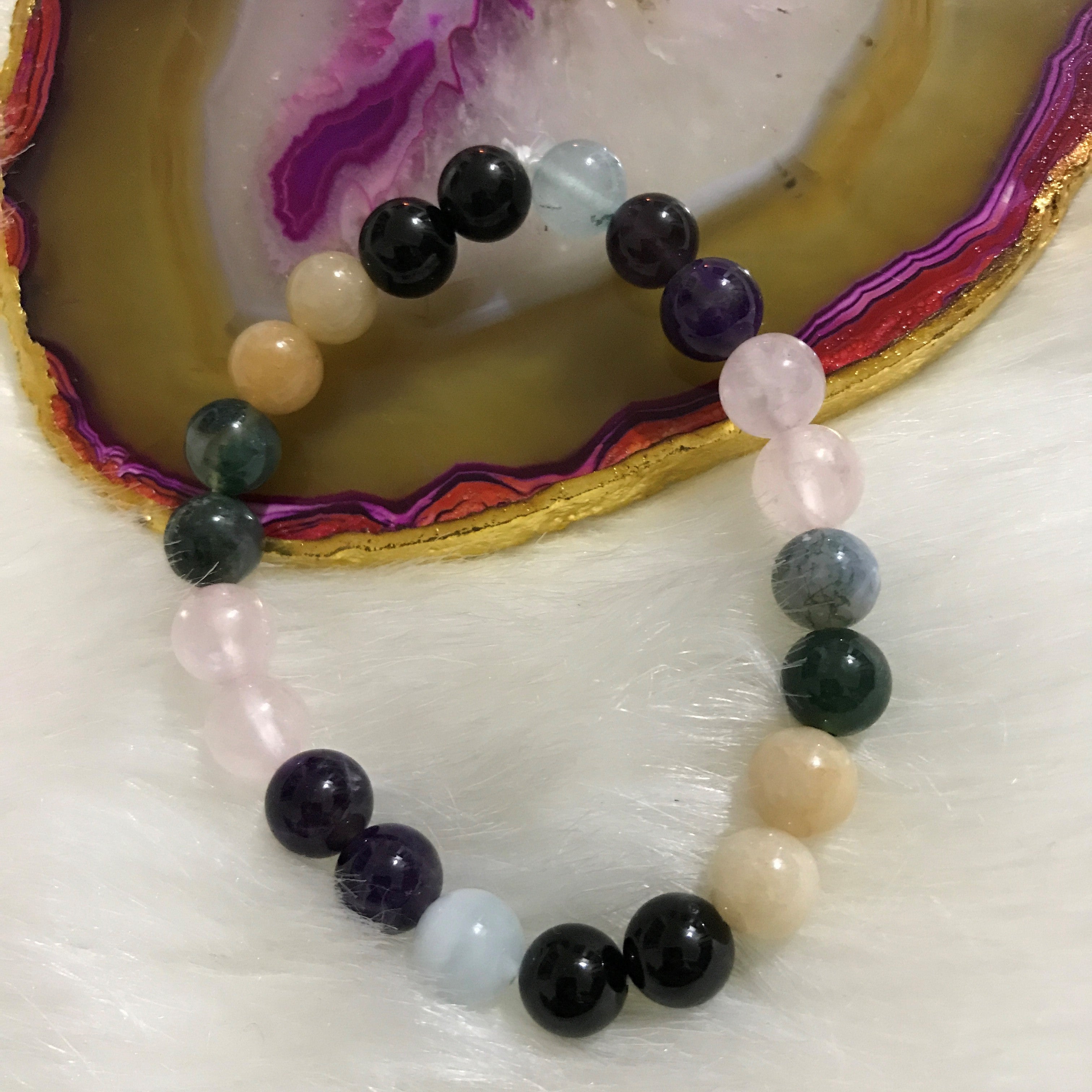 Crystal Bracelet for Aries | Concentration | Emotional Stability | Decision Making | Happiness | Loneliness | Self Acceptance | Self Worth