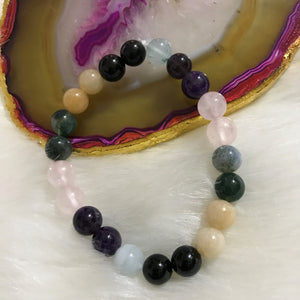 Crystal Bracelet for Aries | Concentration | Emotional Stability | Decision Making | Happiness | Loneliness | Self Acceptance | Self Worth